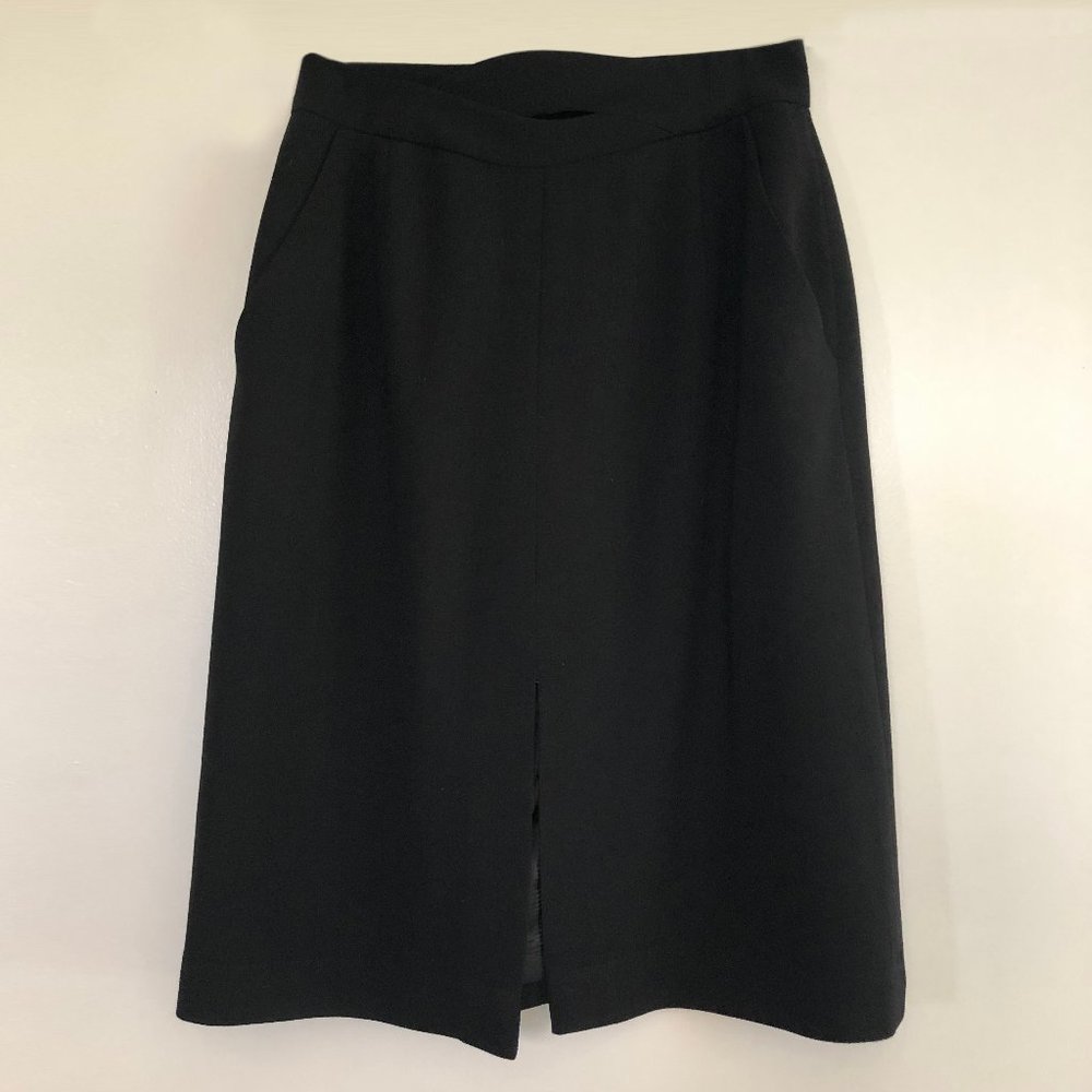 Giorgio Armani Black Wool Skirt